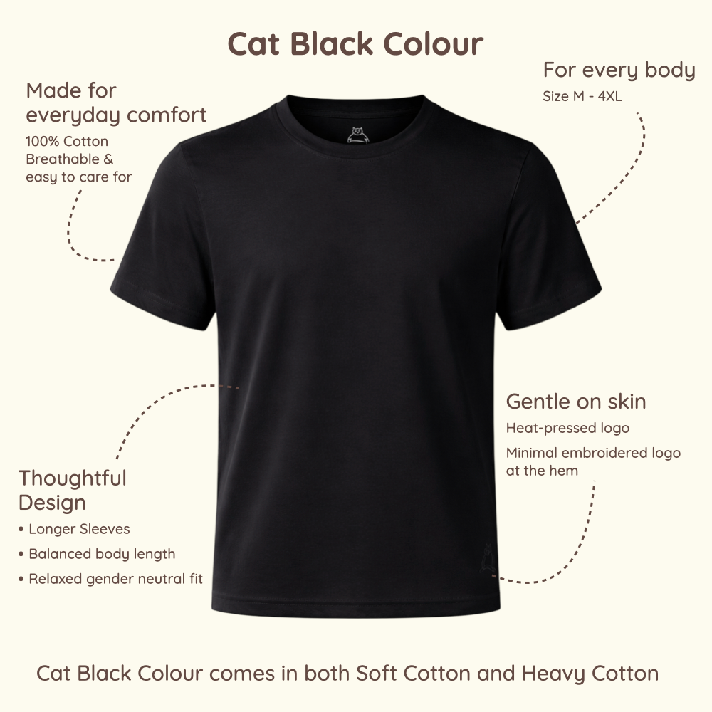 Cat Black T-shirt